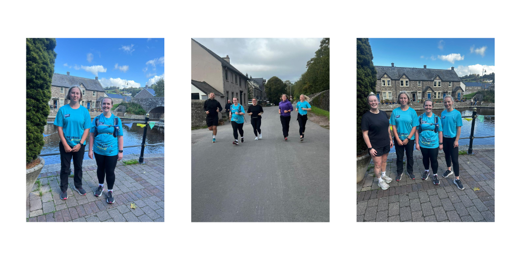 Megan, Claire, Alys and Kirstie met for a run